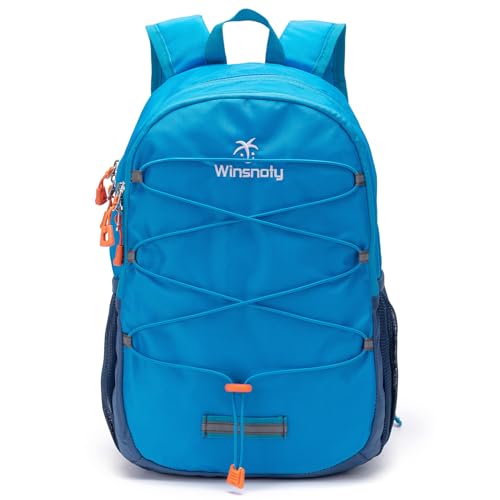 Small Hiking Backpack for Kids Boys or Girls, Ages 3-6, Fit Outdoor Sport Adventure (Blue, Small) - color: Blue