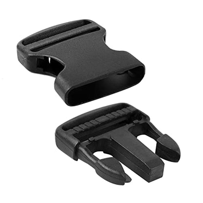 Buckles for Straps 2 inch:Side Release Buckle Plastic Clip 4 set + Tri-Glide Slide 8 pcs,Fit 2 inch Wide Nylon Strap Webbing Belt,Heavy Duty Dual Adjustable Plastic Buckle No Sewing… - color: 2" 4 Pcs Buckle Set