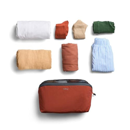 Bellroy Packing Cube 4L (Organizer Packing Pouch with Internal Zip Pocket and Durable, Lightweight Design) - Clay - color: Clay