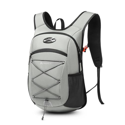 Ultra-Light Soft Daypack 15L/20L, Cushioned Breathable Back Panel Backpack, Lightweight Packable Travel Backpack (Gray, 15L) - color: Gray, size: 15L