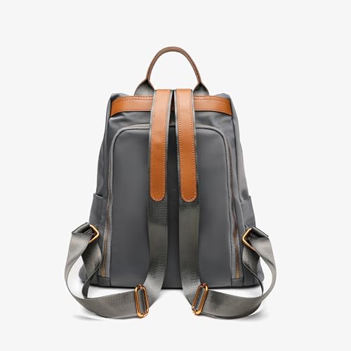 Women's Backpack Purse Nylon Anti-theft Casual Water Resistant Lightweight Small Shoulder Bags 2026 for Travle Cute Fashion Camping Bag for Work Daily Going Out Dackpack Ladies Deep Grey - color: Deep Grey
