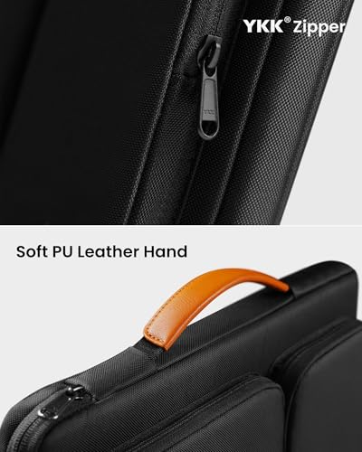 tomtoc 360 Protective Laptop Sleeve for 2026 14-inch MacBook Pro M5/M4/M3/M2 Pro/Max A3426 A3434 A3401 2026-2021, 13.5-14.4 Inch Surface Laptop 7/6/5/Studio 2/1, Water-Resistant Carrying Case - color: Black, size: 13.5-14 inch