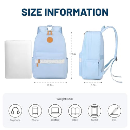 mygreen Waterproof School Backpack for Teen Girls & Boys, Lightweight 15.6 Inch Laptop Bag, Trendy 2024 Ergonomic Bookbag for High School, College, and Travel Black - color: Black, Flower, 15.6 Inch Laptop