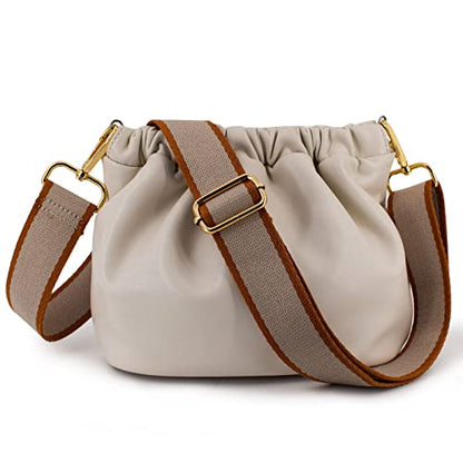 Replacement Purse Strap Shoulder Strap Adjustable Crossbody Strap for Women Crossbody Wide Shoulder Bag - color: Earth Tone+gold Metal