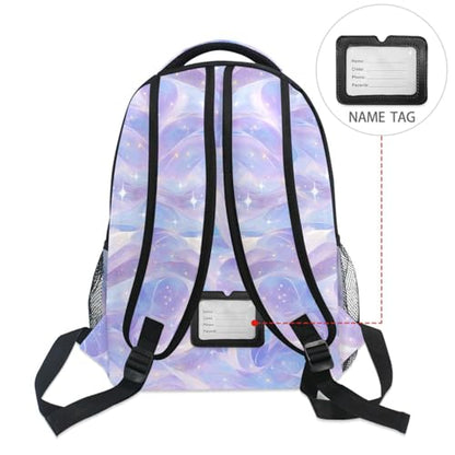 Cute Backpack for Teenager Waterproof Diaper Bag Backpack with Chest Strap Gift Men & Women Burgundy Blue Purple - color: Multicolor04