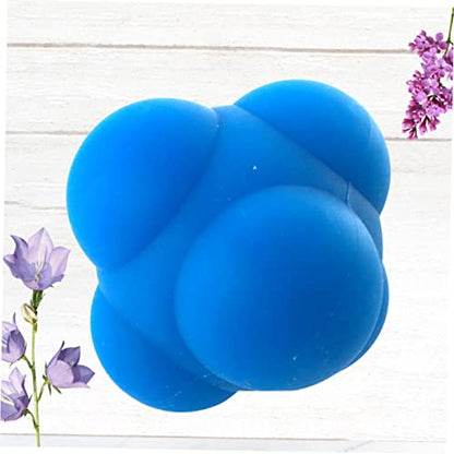 1pc Hexagonal Silicone Reaction Training Ball Durable Agility Workout Ball for Enhanced Reflexes Coordination and Speed Improvement for Athletes and Rehabilitation Use