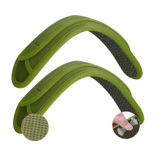 2 Pack Universal Shoulder Pads for Bags Non-Slip Thick Enhance The Comfort and Stability of Shoulder Bags,Messenger Bags,Backpacks and Belts-Perfect for Outdoor Sports Enthusiasts - color: Green-2