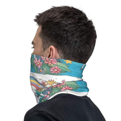Unicorns By The River Prints Multifunctional Sport Headband – Seamless Stretch Neck Gaiter for Hiking, Biking, Running & Outdoor Activities – Soft, Quick-Dry, No-Fade Design