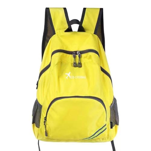 Geboldil Men's and women's waterproof backpack traveling backpack yellow - color: Yellow