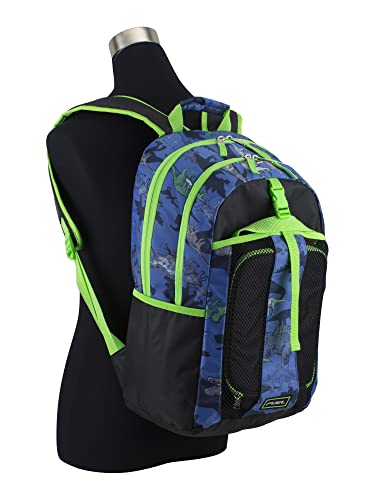FUEL Lunch Backpack Set Teens Student Water Resistant Bookbag Bag Soft Reusable Insulated Cooler Lunch Box Thermal Travel Office Lunch Bag, Dinosaur Black Blue - color: Blue Dinosaur