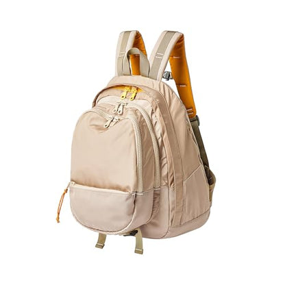 Casual Canvas Backpack for Women Large Capacity Vintage Campus Daypack and Travel Backpack (Beige)