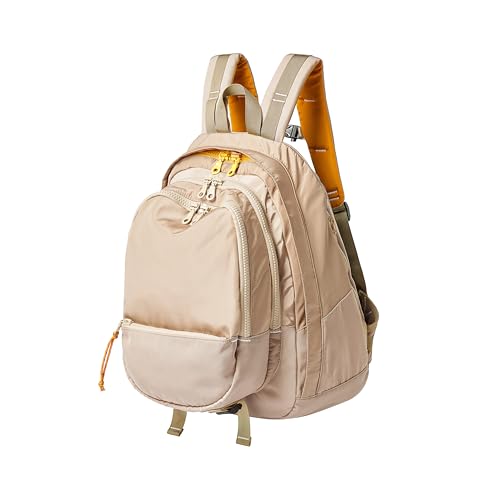 Casual Canvas Backpack for Women Large Capacity Vintage Campus Daypack and Travel Backpack (Beige)