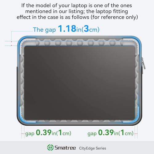 Smatree CityEdge 15.6-16 inch Laptop Sleeve for Samsung Galaxy Book5/4/3 Pro 360, Galaxy Book5/4/3 Pro, GalaxyBook4/3 Ultra, GalaxyBook4/3，Case with Accessory Pocket,Patented Super-Corner Design(CE04) - size: for 15.6-16 inch (CE04)