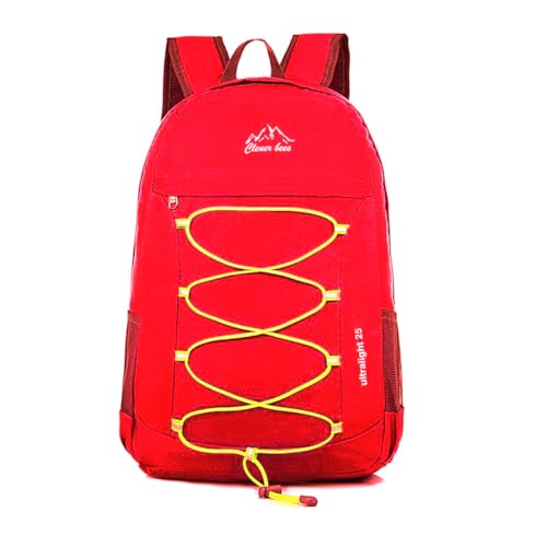 Outdoor Water Resistant Hiking Backpack - color: Red