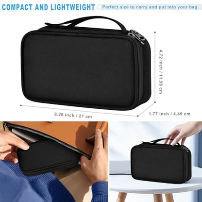 ZINMARK Slim Expandable Laptop Backpack with Small Case for 15-16 inch, Spill-Resistant Notebooks Bag Case for College Business for Men Women，Black - color: Black