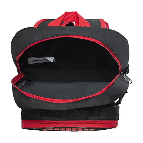 PUMA KIDS' EVERCAT BACKPACK & LUNCH KIT COMBO, Black/Red, Youth Size - color: Black/Red