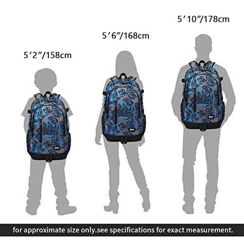 rickyh style School Backpack Travel Bag for Men & Women Lightweight College Back Pack with Laptop Compartmen - color: 01tylan