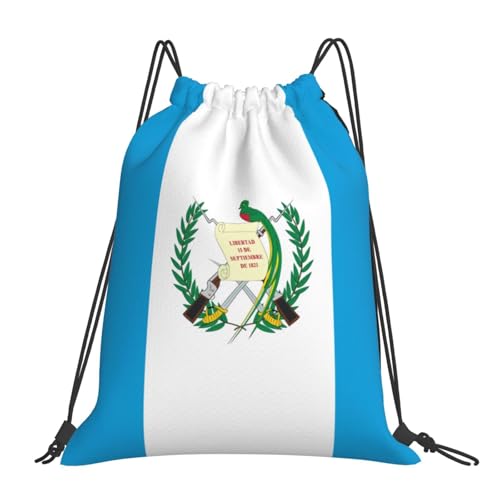 Guatemala Flag Drawstring Bag Sport Gym Backpack Beach Travel Sack Draw String Yoga Bag For Men Women - color: Guatemala Flag