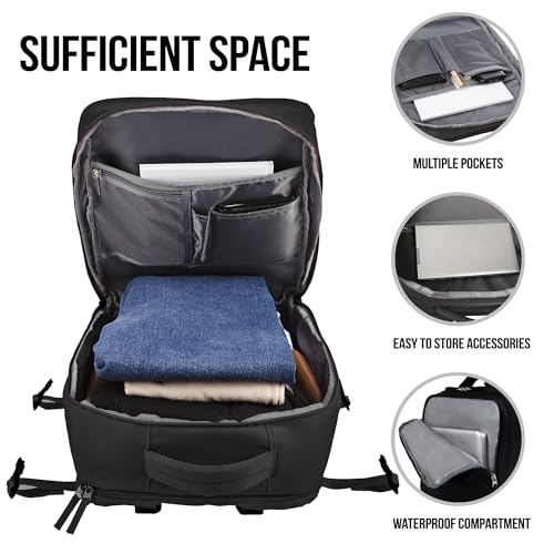 Airline Flight Approved Multifunctional Large Travel Backpack For Women Man,Travel Essentials,Carry On/Personal Item Backpack Under 18x14x8,Laptop Backpack,AntiTheft pocket,USB port