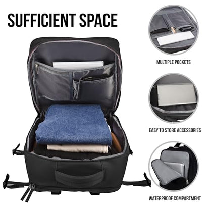 Airline Flight Approved Multifunctional Large Travel Backpack For Women Man,Travel Essentials,Carry On/Personal Item Backpack Under 18x14x8,Laptop Backpack,AntiTheft pocket,USB port