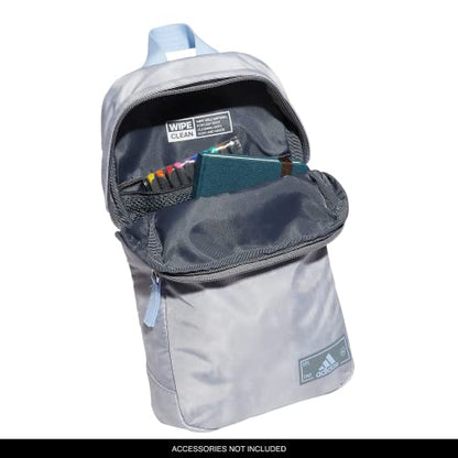 adidas Essentials Sling Small Crossbody Bag for Women and Men (5L), Stone Wash Grey/Blue Dawn/2.0, One Size - color: Stone Wash Grey/Blue Dawn/2.0