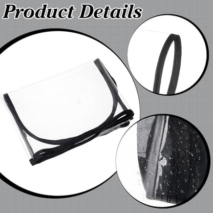 PH PandaHall EVA Handbag Rain Cover, 27.5"x13.6" Handbag Protector Waterproof Rain Slicker Dustproof Bag Raincoat Protective Case Shield for Handbags Shopping Bags Weather Protection Clothing Storage - size: 27.5x13.6 inch