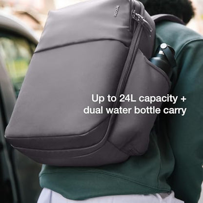 Incase A.R.C. Daypack 24L – Travel Backpack and Laptop Bag for School - Fits up to 16 inch Laptop - 4 Zippered Compartments, 2 Water Bottle Pockets - Commuter and College Backpack - Grey - color: Grey