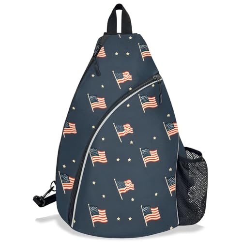Pickleball Bag for Women Men Adjustable Crossbody Sling Backpack Hold Pickleball Paddle Water Bottle - color: Multicolor 10