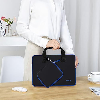 Hseok Laptop Sleeve 14 inch Case with Small Case, Compatible with MacBook Neo 14, MacBook Pro 14 M5/M4/M3/M2/M1, XPS 14 and Most 14 inch Notebooks, Neoprene Computer Handbag,B01BL01 - color: B01bl01, size: 14"