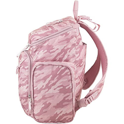 BODHI Baby Tech Top Loader Diaper Bag Backpack with removable changing pad, Unisex, for Moms and Dads - Pink Camo - color: Pink