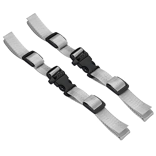 PATIKIL Backpack Belt Strap, 2 Pack Nylon Webbing Adjustable Replacement Waist Strap with Quick-Release Buckle for Pack Backpack Luggage Bags, Grey - color: Grey
