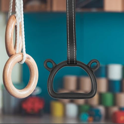 BESPORTBLE Gymnastics Rings Set Adjustable Thickened 2m Straps Pull-up Fitness Equipment Indoor Training for Body Strength