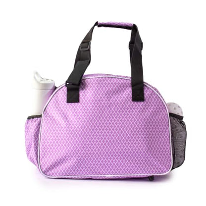 Pik’le’Ball Sport Premium Women's Pickleball Bag – Stylish and Versatile Sports Bag with Water Bottle Holder, Padded Paddle Pocket, and Spacious Design (fits 2+ Paddles!) - color: Classy Orchid