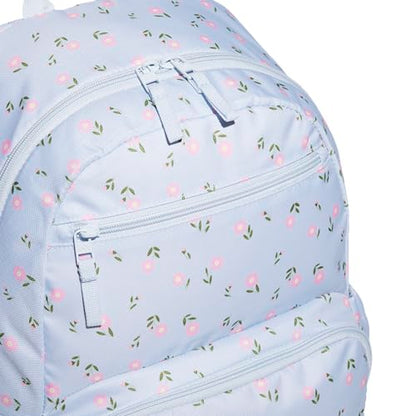 adidas Lineage Backpack for Laptop, School and Travel, 22L, Ditsy Floral Crystal Sky, OSFA - color: Ditsy Floral Crystal Sky