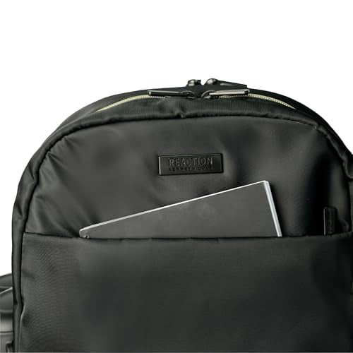 Kenneth Cole REACTION Sophie Women's Silky Nylon 15" Laptop & Tablet Anti-Theft RFID Travel Backpack Bag, Black With 20" Carry-On - color: Black, size: 15" Laptop with 20" Carry-On