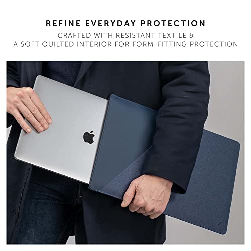 Native Union Stow Slim for MacBook Air 13” (2018 & Later), MacBook Pro 13” (2016 & Later) – Premium MacBook Sleeve with Easy-Access Magnetic Closure (Indigo) - color: Indigo, size: 14"