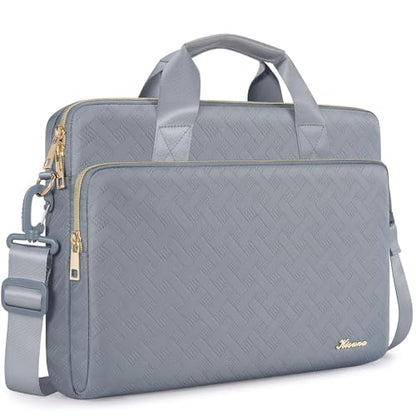 KIZUNA Laptop Sleeve Case 17 Inch Computer Shoulder Bag for 17.3" Lenovo ThinkBook Plus/IdeaPad 3i Gen7/ASUS Vivobook/ZenBook Pro/LG gram/MSI 17/Dell XPS/HP ENVY/Dell G7,Grey - color: Grey, size: 17 Inch