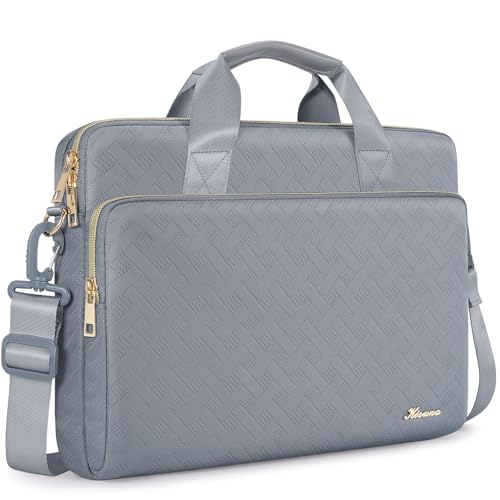 KIZUNA Laptop Sleeve Case 17 Inch Computer Shoulder Bag for 17.3" Lenovo ThinkBook Plus/IdeaPad 3i Gen7/ASUS Vivobook/ZenBook Pro/LG gram/MSI 17/Dell XPS/HP ENVY/Dell G7,Grey - color: Grey, size: 17 Inch