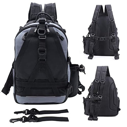 Fishing Backpack with Rod Holder & Tackle Box Storage - Gift for Women