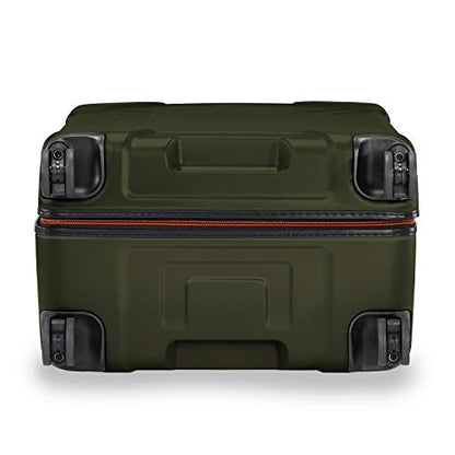 Briggs & Riley 30 Inch Large Checked Luggage - Extra Capacity Hard Shell Heavy Duty Travel Suitcase 360 Spinner Wheels - TSA Lock - Integrated Garment Compartment - Torq Collection - Hunter Green - color: Hunter, size: 30"