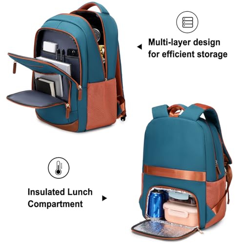 BOVIP Travel Backpack For Men Women,40L Carry On Backpack Flight Approved,TSA Personal Item Travel Bag Fits 17 Inch Laptop,Business Weekender Overnight Daypack Dark Green - color: Dark Green