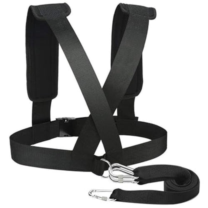 Weight Sled, Nylon Sled Harness Tire Pulling Harness, Speed Training Equipment Pull Strap for Sprint Running, Football, Basketball, Soccer Workout