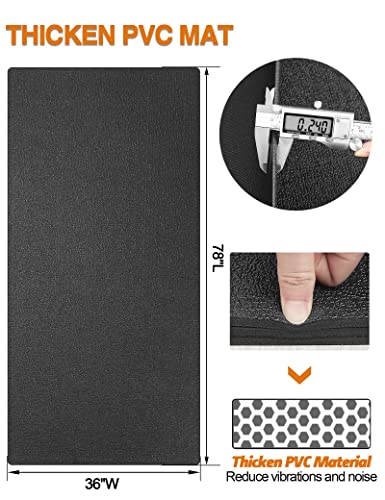 Treadmill Mat 78"x36", WERCHO Walking Pad Mat for Carpet Hardwood Floors 6mm Heavy-Duty Exercise Equipment Mat for Treadmil Pad, Rowing Machine, Spin Bike, Elliptical Trainer, Home, Gym - size: 78"L x 36"W x 0.24"Th