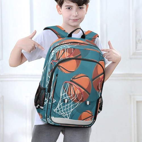 ALAZA Basketball Net Ball Backpack College Middle High School Bag Laptop Bag Casual Dayback Travel Business 17 inch