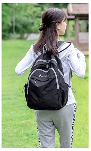 Geboldil Men's and women's lightweight foldable hiking travel backpack waterproof camping backpack - color: Black