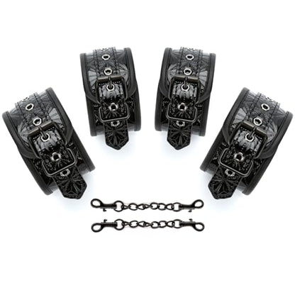 2026 Upgraded Heavy Duty Expandable Spreader Bar – Adjustable PU Straps for Pilates, Yoga - style: Black+BlackStar