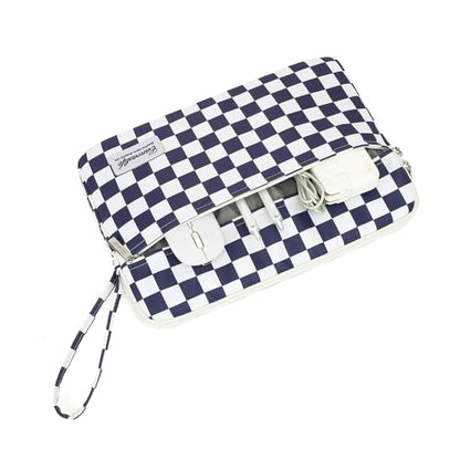 Canvaslife 13.3-Inch Laptop Case, Shockproof, Waterproof and Protective Travel Sleeve for MacBook Air, MacBook Pro, HP, Lenovo, Dell Inspiron 13-13.3-Inch Notebooks (Deep Blue Checker) - color: Deep Blue Checker, size: 13 inch/13.3 inch