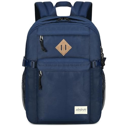 abshoo 32L Backpack for School College Bookbag Middle High School Backpacks Casual Daypack Travel Backpack (Navy) - color: Navy