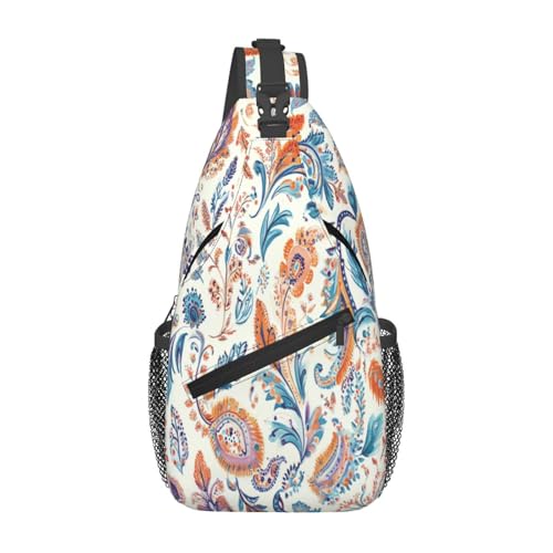 Horse Sling Bag Crossbody Backpack Lightweight Chest Bag Casual Travel Daypack For Work Daily Commute And Short Trips - color: Boho Talavera