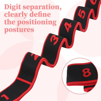 UncleS Elastic Tension Band Exercise Pull Rope Stretch Rope 8 Segment Pilates Stretching Band Female Resistance Training Equipment Fitness Exercise Resistance With Number - color: Blue
